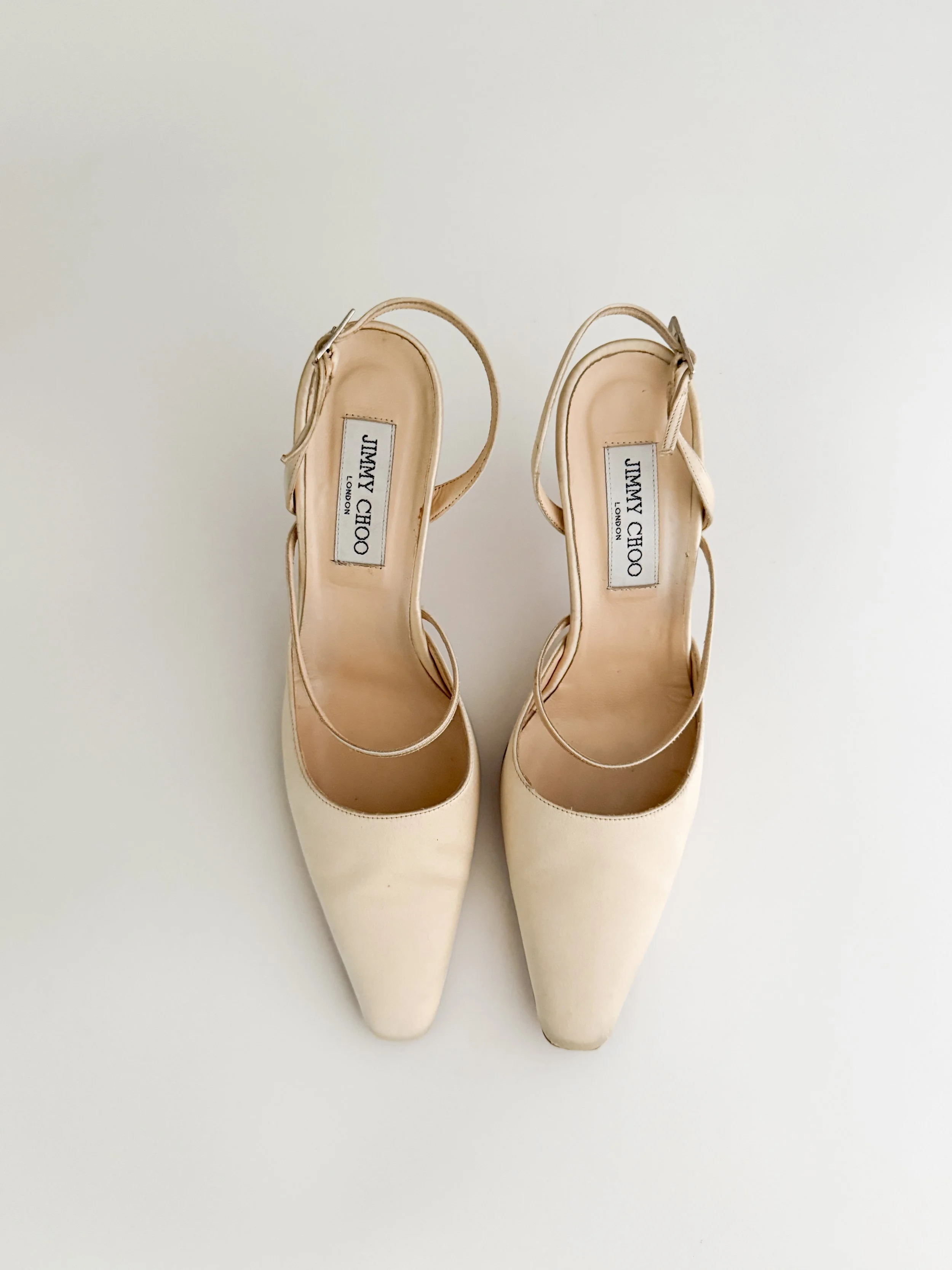 Prada Vintage Iconic Beige Suede Eyelet Heels (US 7 / IT 37